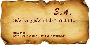 Sövegjártó Attila névjegykártya